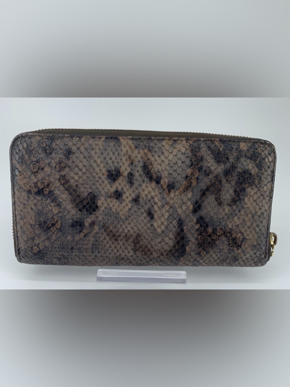 Coach Embossed Python/Snakeskin Leather Wallet - Picture 3 of 12